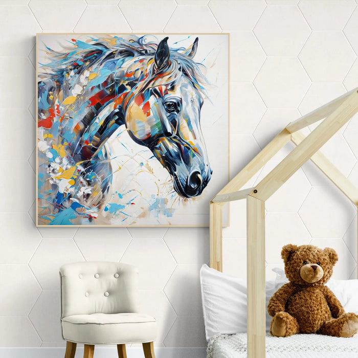 Canvas Print: "Vivid Steed" by Tailored Canvases