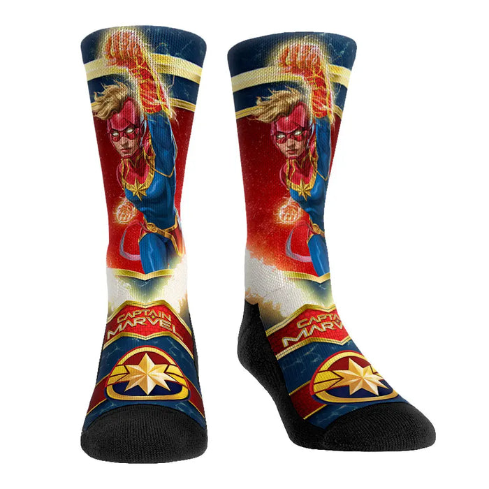 Captain Marvel - Hero Pose by Rock 'Em Socks