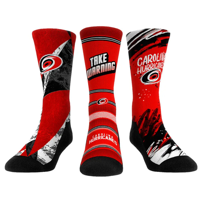 Carolina Hurricanes - Power Play 3-Pack by Rock 'Em Socks