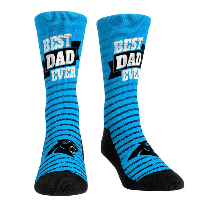 Carolina Panthers - Best Dad Ever by Rock 'Em Socks