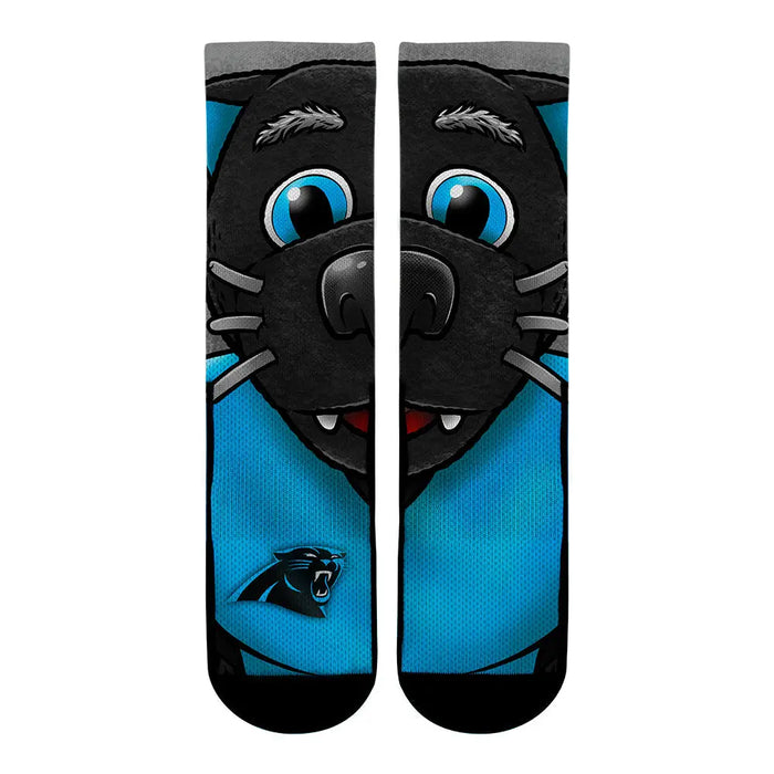 Carolina Panthers - Split Face Mascot by Rock 'Em Socks