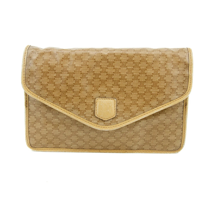 Celine Vintage Brown PVC Clutch Bag #3169 by Bolt Boutique