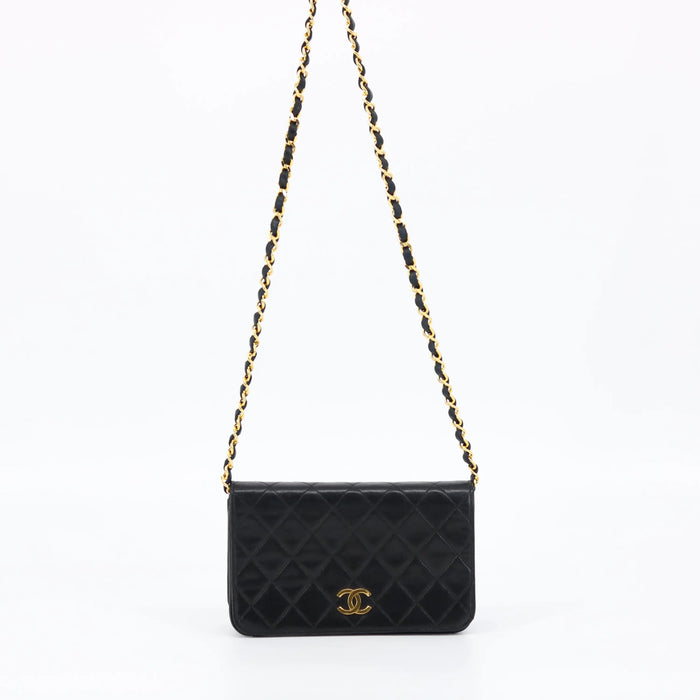 Chanel Black Quilted Lambskin Matelasse Mini Chain Bag by Bolt Boutique
