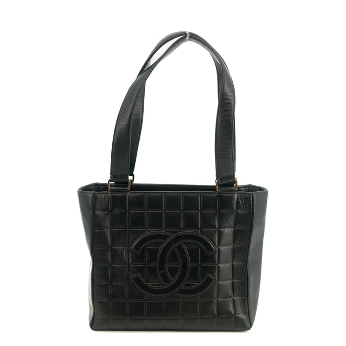 Chanel Chocolate Bar Black Lambskin Tote Bag 2 Series #2939 by Bolt Boutique