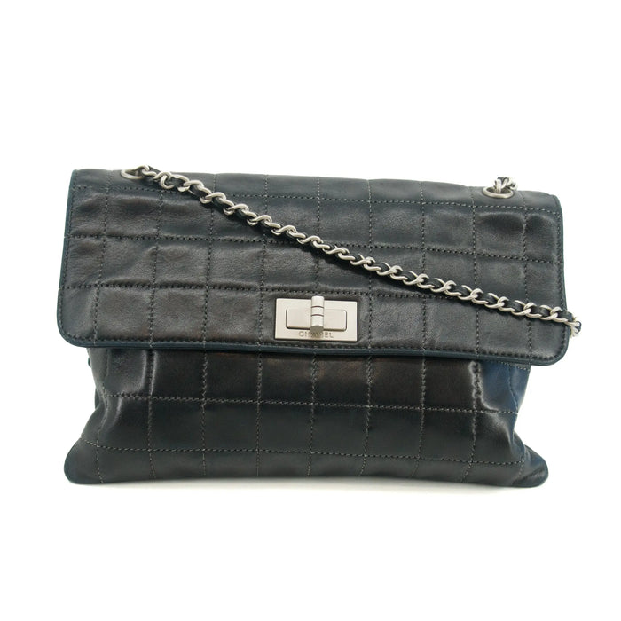Chanel Chocolate Bar Flap Mademoiselle Black Shoulder Bag 6 Series #2705 by Bolt Boutique