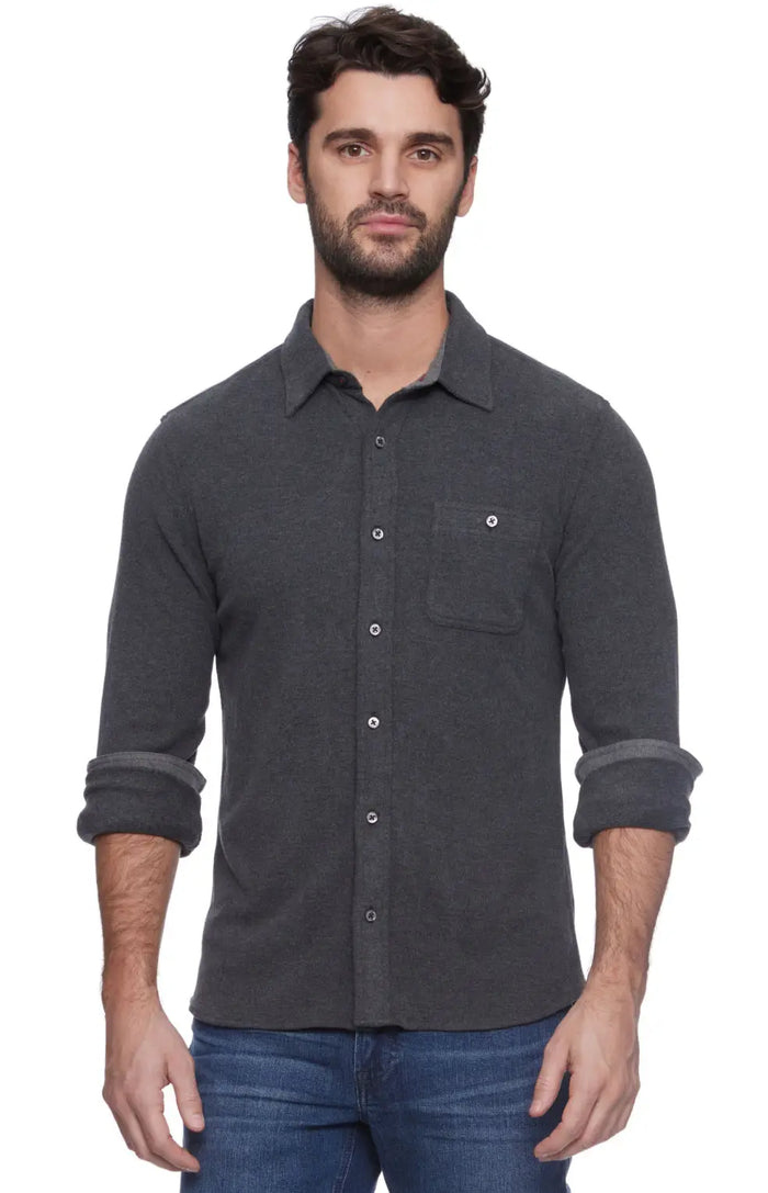 CHANNING LS HERO KNIT FLANNEL by Boutique 23