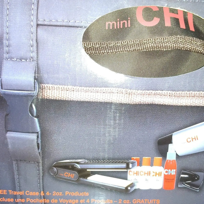 CHI Pro Collection Low EMF Hair Dryer Gift Set with Mini CHI Iron, 4 Travel Products & Case by Price Is Right Miami