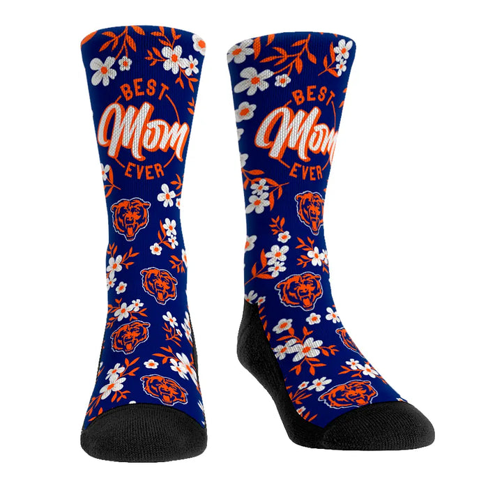 Chicago Bears - Best Mom Floral by Rock 'Em Socks
