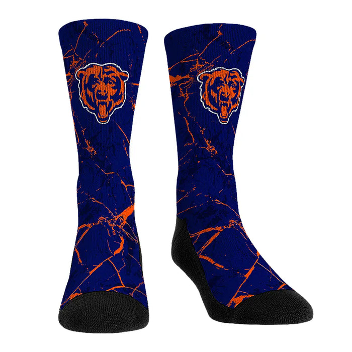 Chicago Bears - Cracked Marble by Rock 'Em Socks