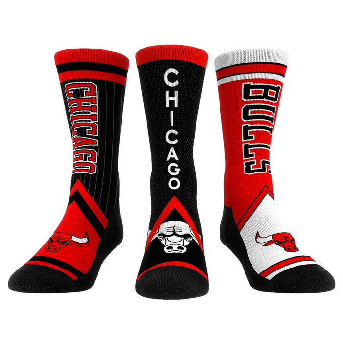 Chicago Bulls - Ultimate Jersey - 3-Pack by Rock 'Em Socks