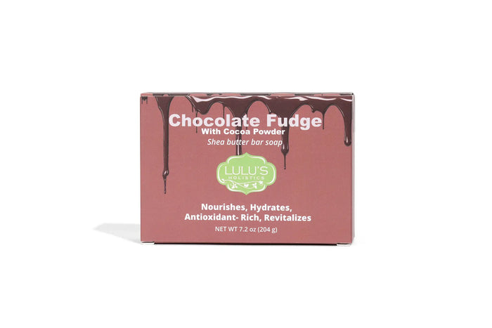 Chocolate Fudge Cocoa Shea Butter Bar Soap – Rich Nourishing Cleanse by Lulu’s Holistics