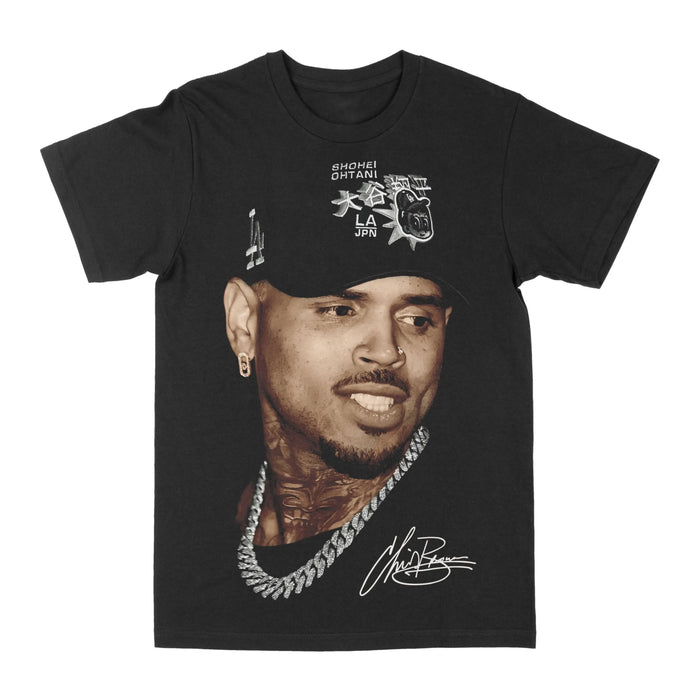 Chris Brown "Breezy Bowl Big Face" Graphic Tee by Obsessed with graphic tees