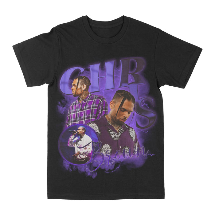 Chris Brown Purple Graphic Tee by Obsessed with graphic tees