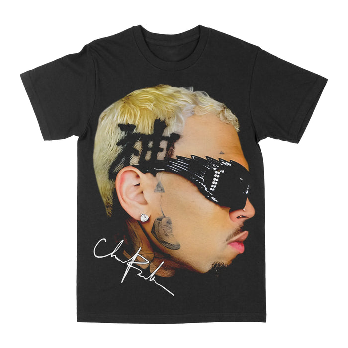 Chris Brown "Shades" Big Face Graphic Tee by Obsessed with graphic tees
