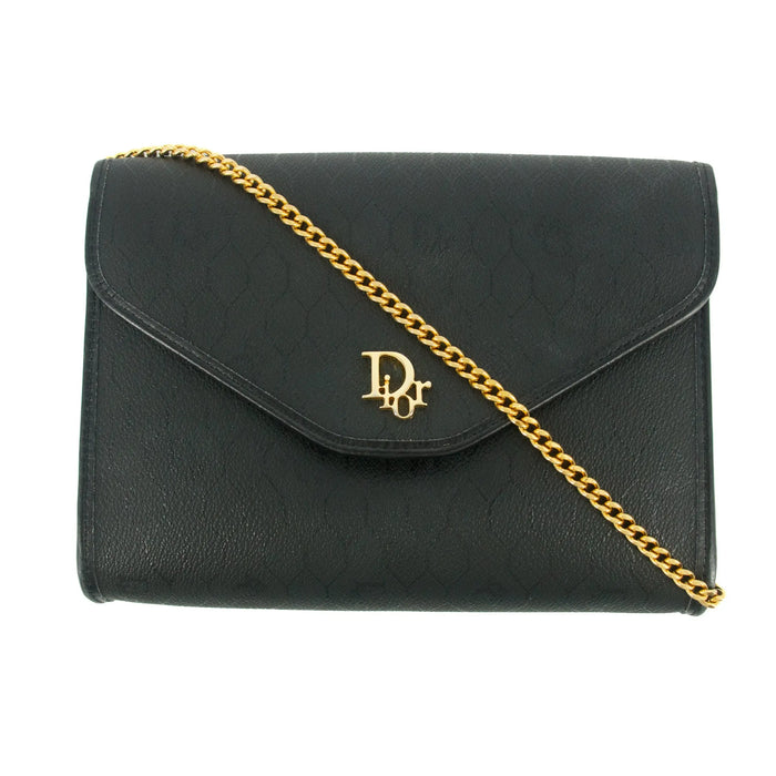 Christian Dior Black Honeycomb PVC Crossbody Bag #9257 by Bolt Boutique