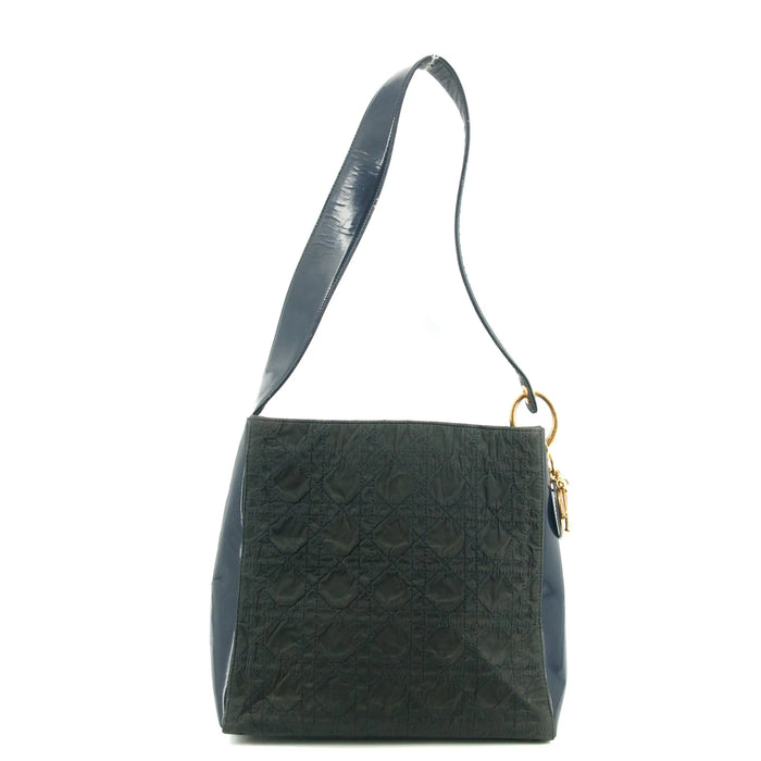 Christian Dior Cannage Quilted Blue Shoulder Bag #2742 by Bolt Boutique
