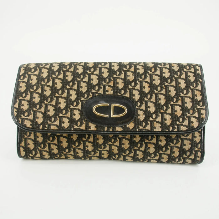 Christian Dior Monogram Canvas Navy Clutch #5873 by Bolt Boutique