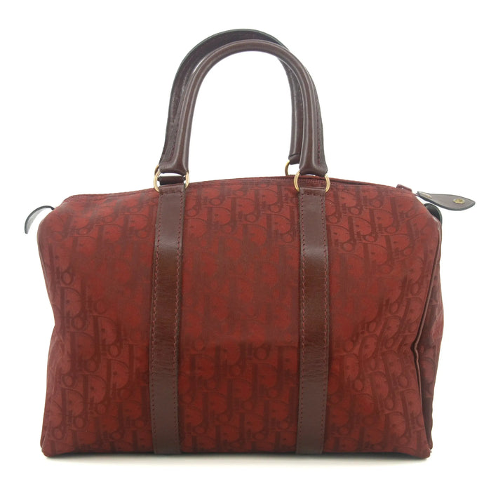 Christian Dior Trotter Oblique Canvas Boston Bag Red #9377 by Bolt Boutique