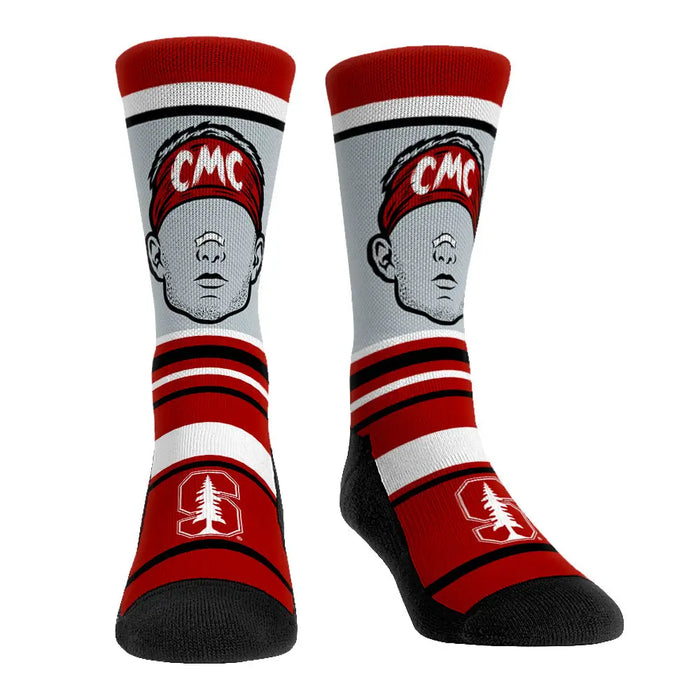 Christian McCaffrey - Stanford Cardinal - Superstar Stripes by Rock 'Em Socks