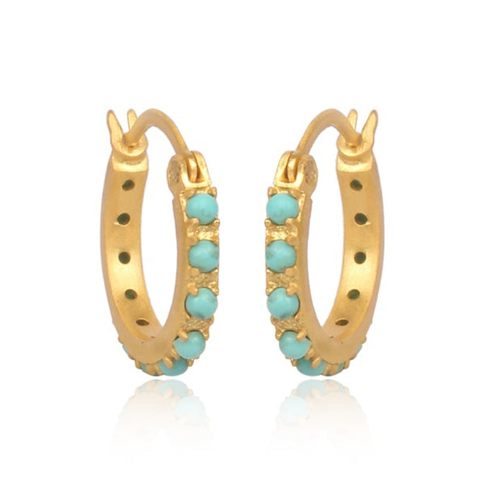 Turquoise Huggies by Christina Greene