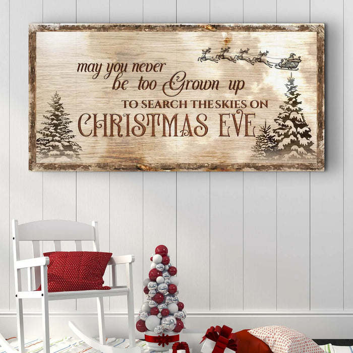 Christmas Eve Farmhouse Sign by Tailored Canvases
