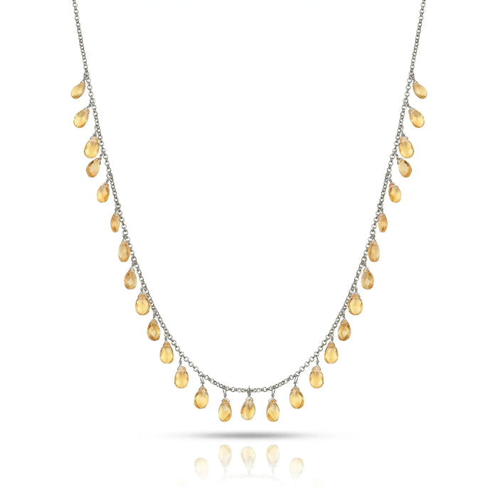 Citrine Layer Necklaces by Fine Color Jewels