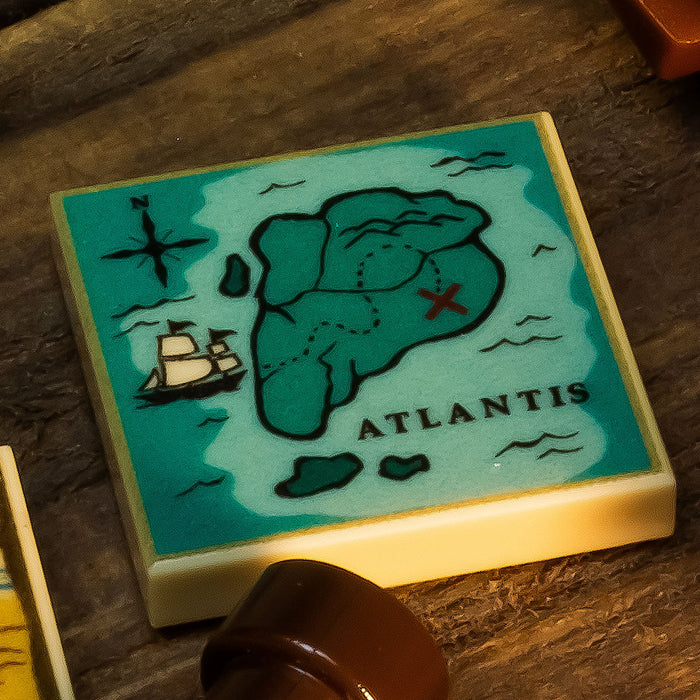 City of Atlantis Treasure Map (2x2 Tile) by B3 Customs