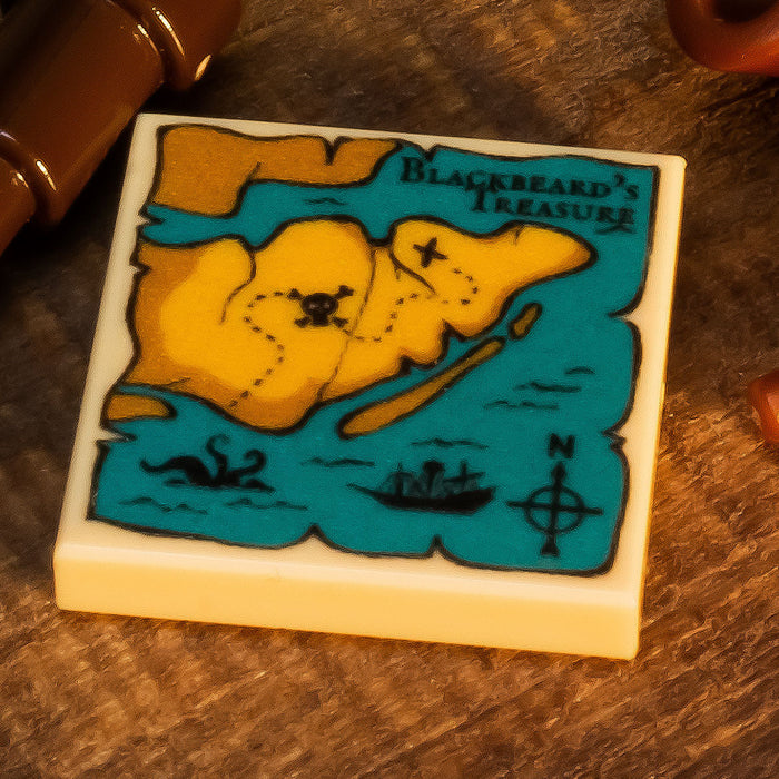 Blackbeard's Treasure Map (2x2 Tile) by B3 Customs