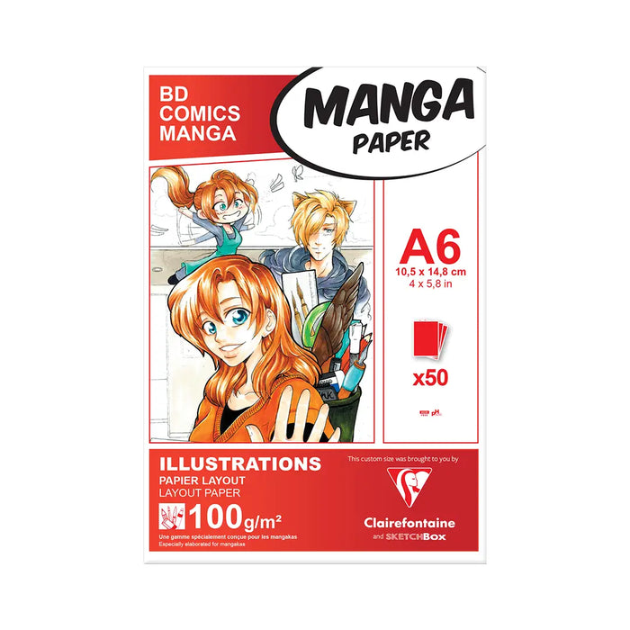 Clairfontaine Manga Marker Paper A6 Co-branded--50 Sheet by ShopSketchBox