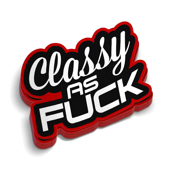 Classy AF Hard Hat Decal by Armed American Supply