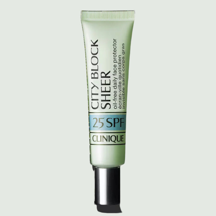 Clinique City Block Sheer Oil-Free Daily Face Protector Broad Spectrum SPF 25 1.4 OZ by Nava Beauty