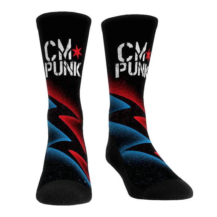 CM Punk - Bolt Splatter by Rock 'Em Socks