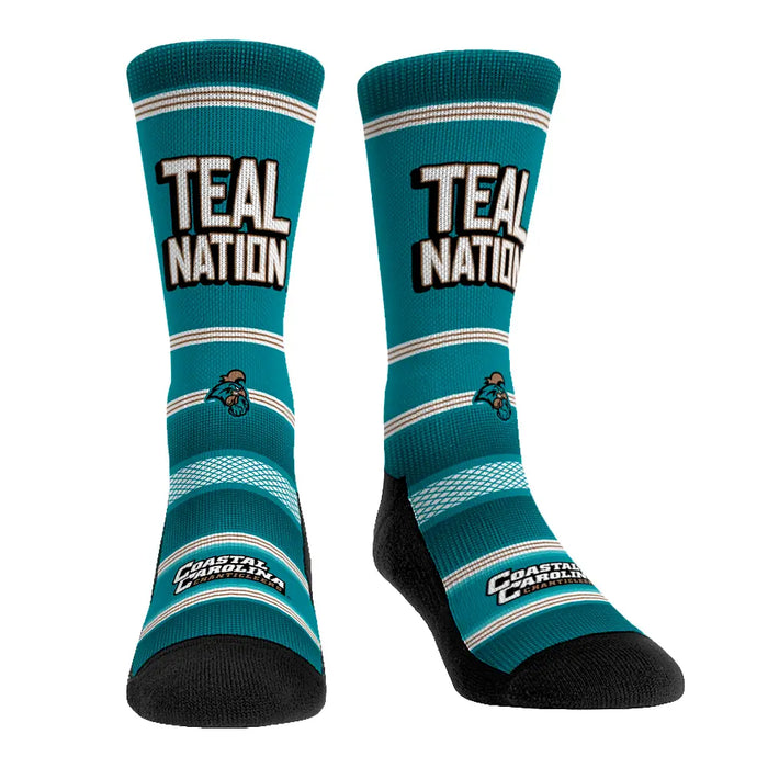 Coastal Carolina Chanticleers - Teal Nation by Rock 'Em Socks