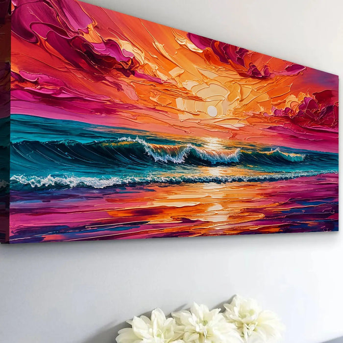 Coastal Sunset Wall Art by Tailored Canvases