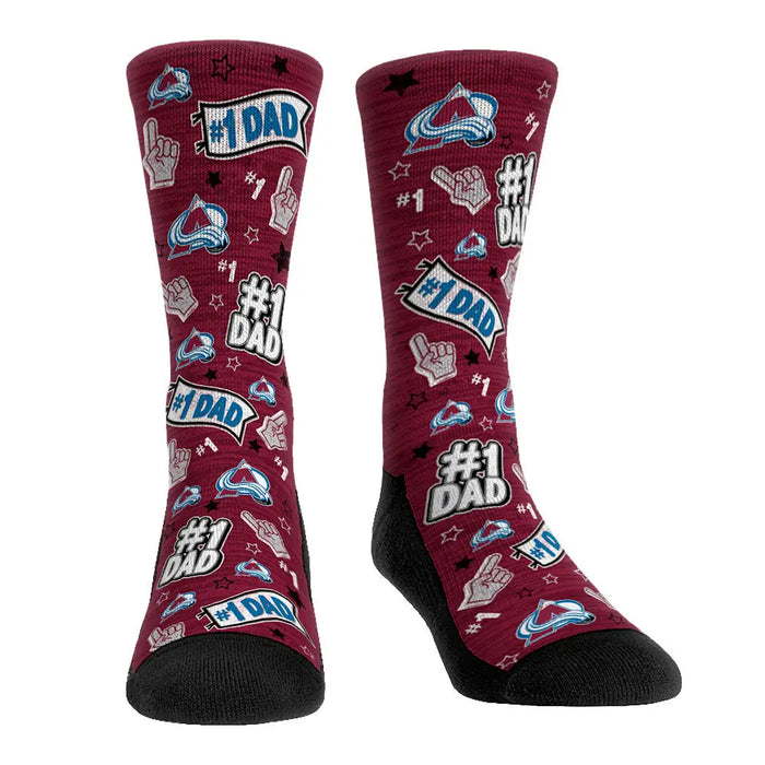 Colorado Avalanche - #1 Dad by Rock 'Em Socks