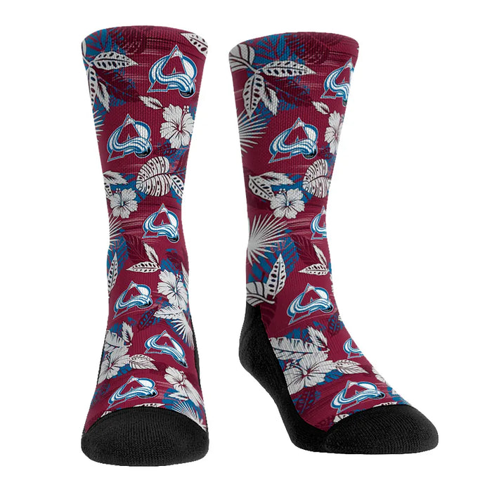 Colorado Avalanche - Floral by Rock 'Em Socks
