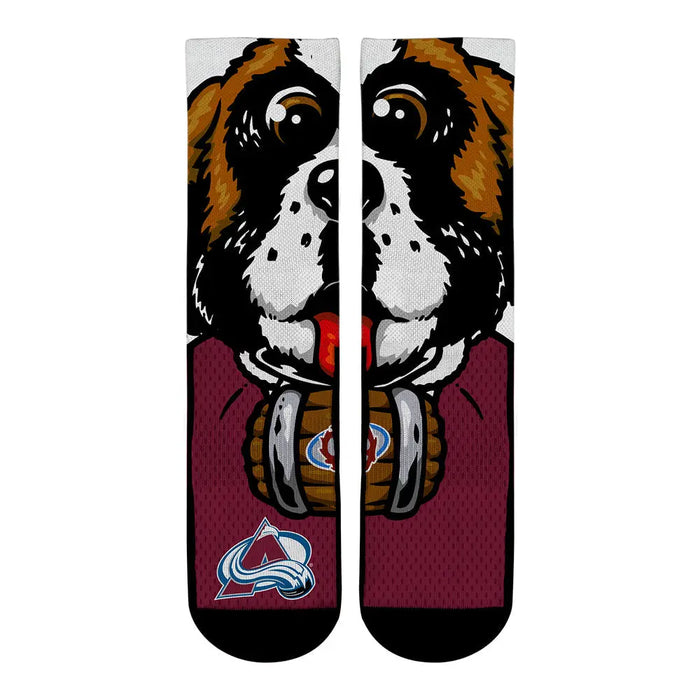 Colorado Avalanche - Split Face Mascot by Rock 'Em Socks