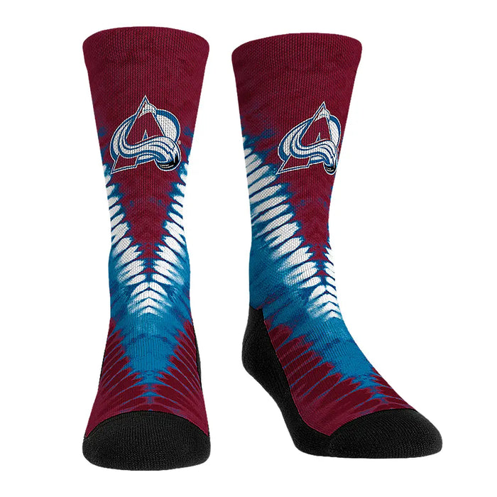 Colorado Avalanche - V Shape Tie Dye by Rock 'Em Socks