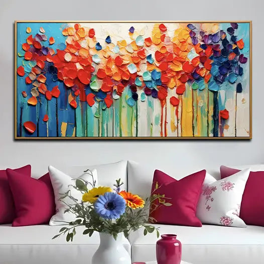 Colorful Petals Wall Art by Tailored Canvases