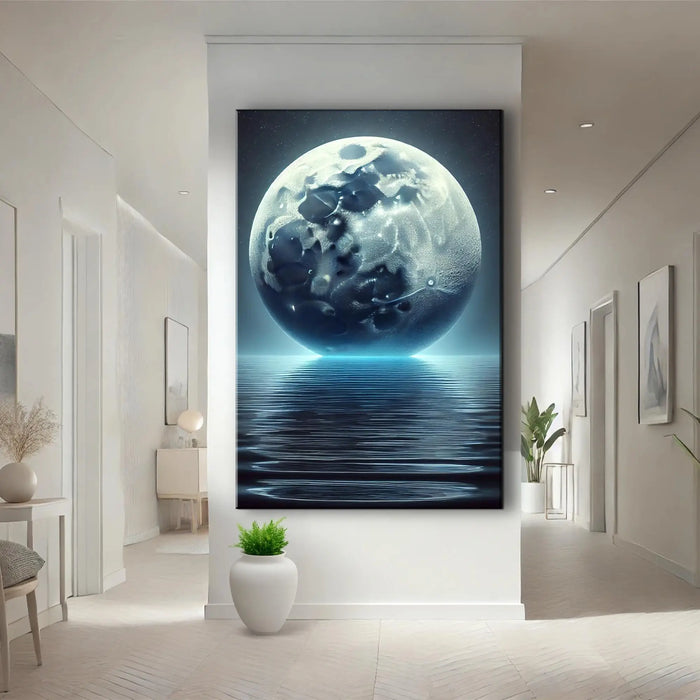 Cool Moonlight Glow Wall Art by Tailored Canvases