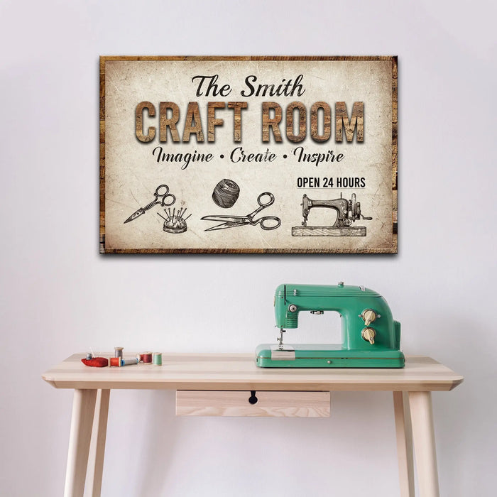 Craft Room Sign II by Tailored Canvases