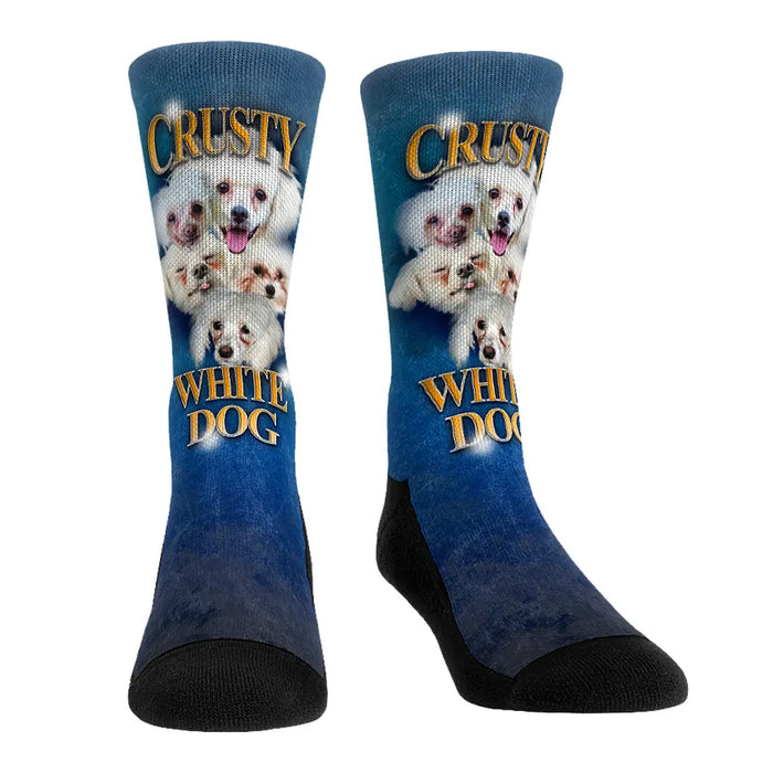 Crusty White Dog by Rock 'Em Socks