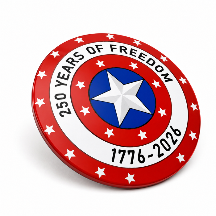 250 Years of America Shield (USA) (2x3 Tile) by B3 Customs