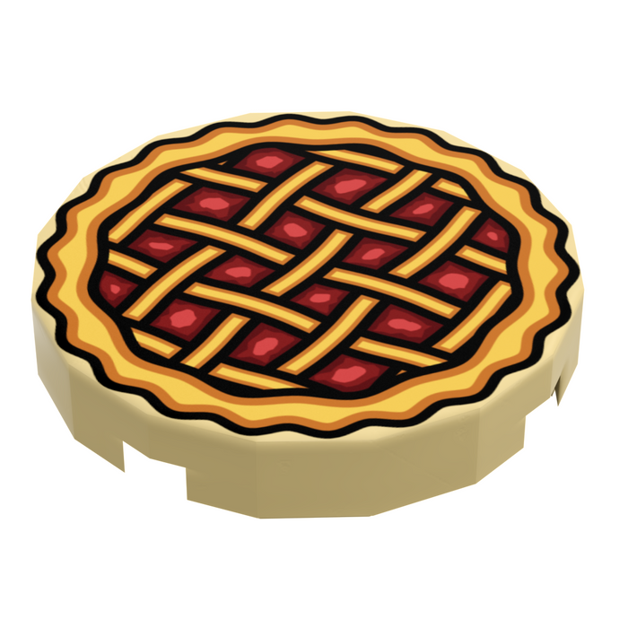 B3 Customs® Apple Pie (2x2 Round Tile) by B3 Customs