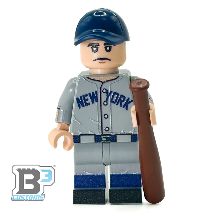 #3 Ruth NY Baseball Player Minifig by B3 Customs