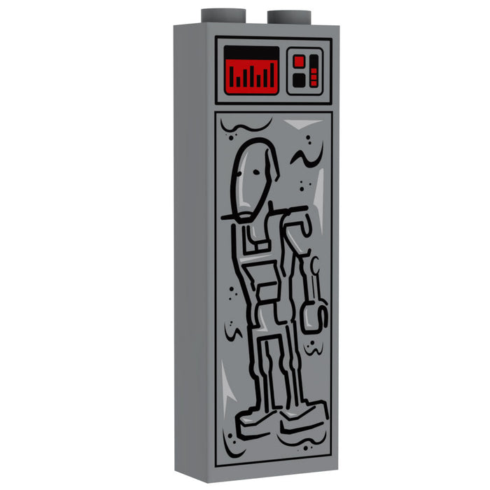 Battle Droid in Carbonite (1x2x5 Brick) - B3 Customs by B3 Customs