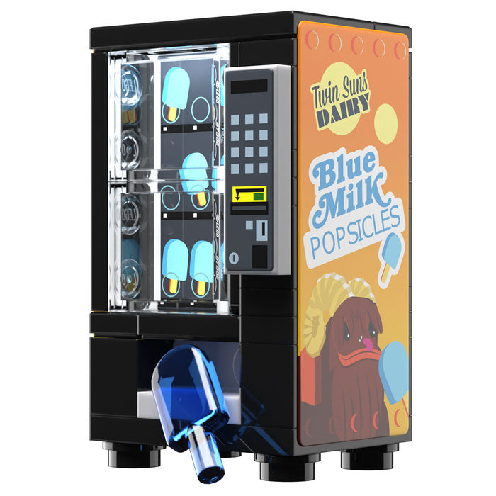 Blue Milk Popsicles Vending Machine Building Set made using LEGO parts - B3 Customs by B3 Customs