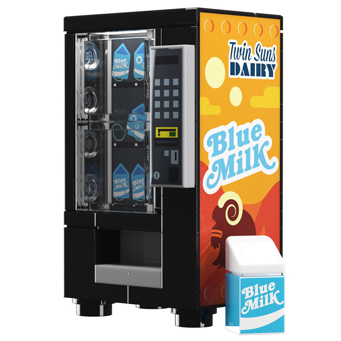 Blue Milk Vending Machine Building Set made using LEGO parts - B3 Customs by B3 Customs