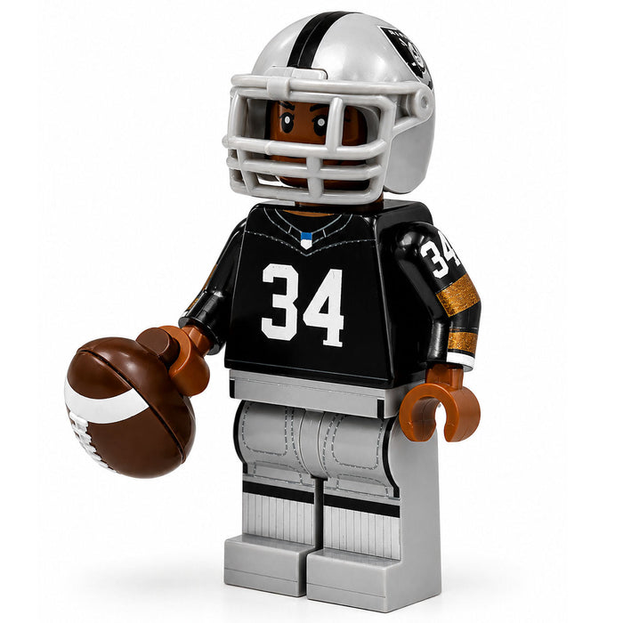 #34 OAK RB Football Player Minifig by B3 Customs