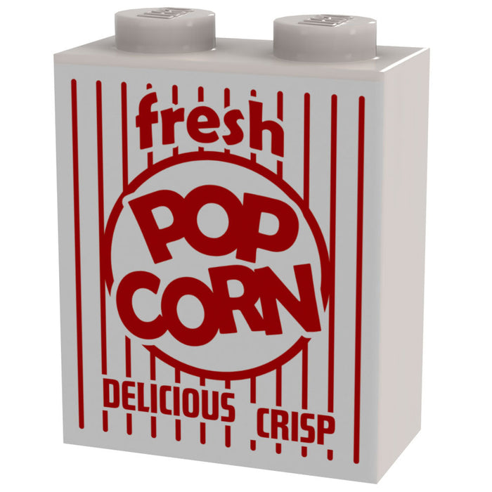 Fresh Popcorn Box for Minifigs - B3 Customs using LEGO parts by B3 Customs